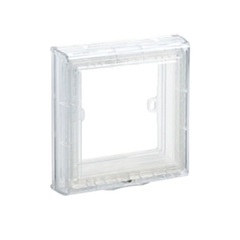Mặt che (không đế) phòng thấm nước mặt đơn cho công tắc, loại 1 gang, IP55 Schneider E223M_TR