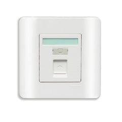 Bộ ổ cắm mạng cat5e đơn E8431RJS_5 Schneider ZENCELO