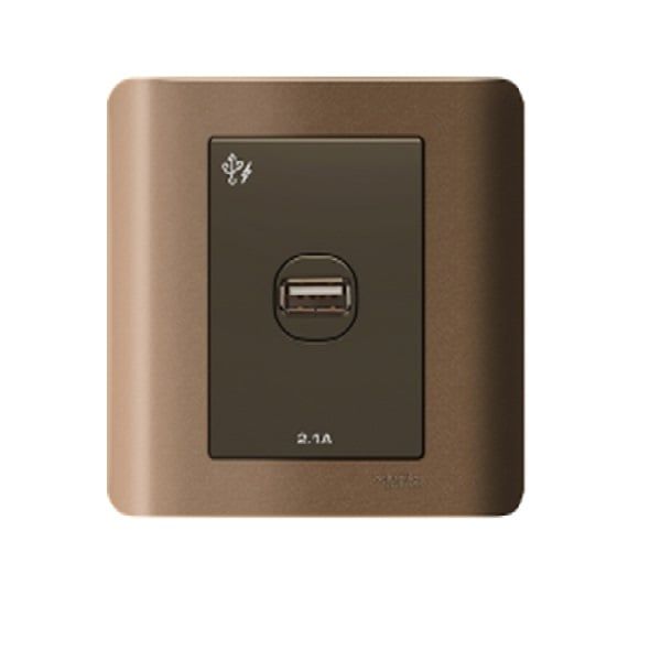 Bộ ổ sạc USB đơn 2.1A E8431USB Schneider ZENCELO