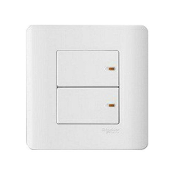 Bộ công tắc đôi 2 chiều 16A E8432_2 Schneider ZENCELO