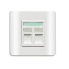Bộ ổ cắm mạng cat5e đôi E8432RJS_5 Schneider ZENCELO