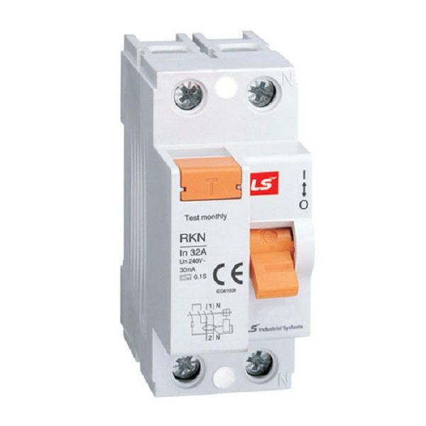 Cầu dao điện loại tép chống rò điện RCCB RKN 1P+N 30mA LS