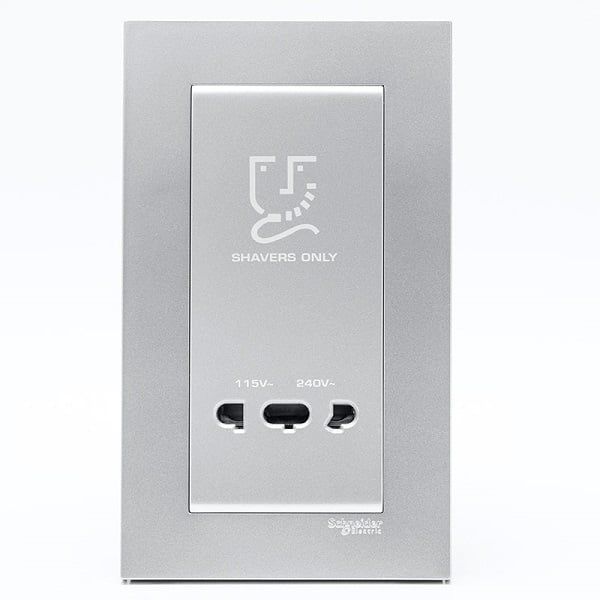 Bộ ổ cắm dao cạo râu Schneider VIVACE KBT727V_WE_G19/ KBT727V_AS_G19