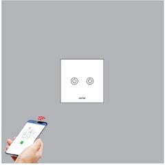 Mặt 2 công tắc vuông Zigbee MPE SWV2/ZB