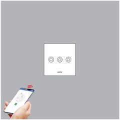 Mặt 3 công tắc vuông Zigbee MPE SWV3/ZB