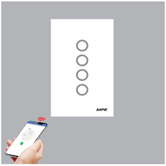 Mặt 4 công tắc wifi MPE SW4/SC