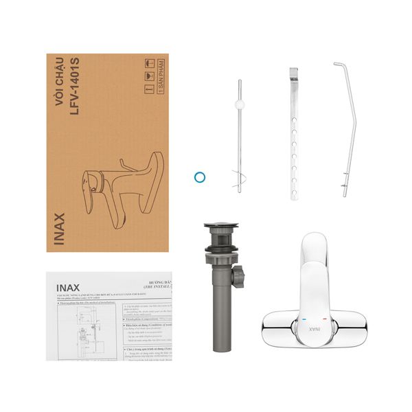 Vòi chậu nóng lạnh Inax LFV-1401S