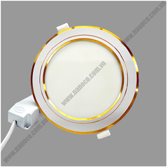 Đèn LED Downlight siêu mỏng viền vàng 9W Nanoco