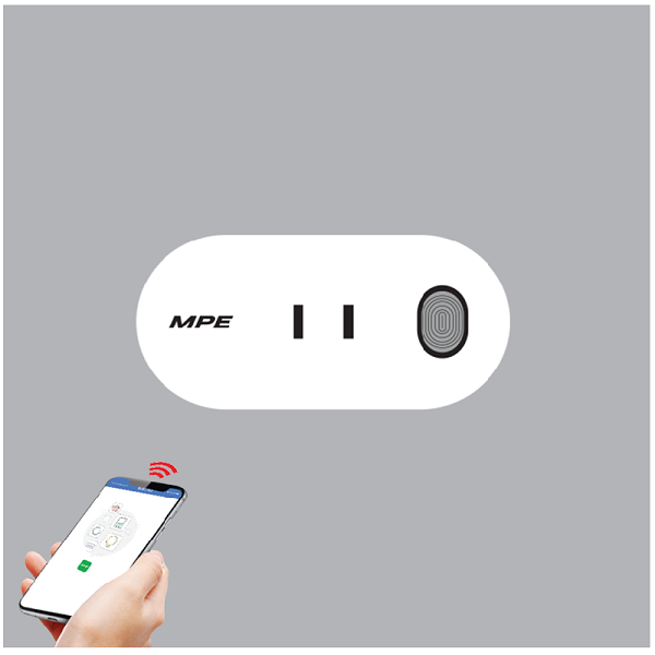 Ổ cắm điện 2 chấu thông minh MPE SWP15-1