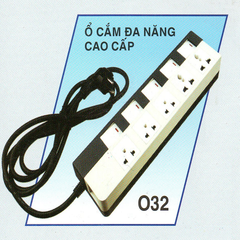 Ổ cắm điện đa năng có dây 6 ổ cắm Davico