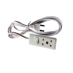 Ổ cắm kéo dài 2.5 mét 2 lõi, 1 công tắc, 2 ổ cắm 10A, màu trắng OCD1-698A Tiến Thành