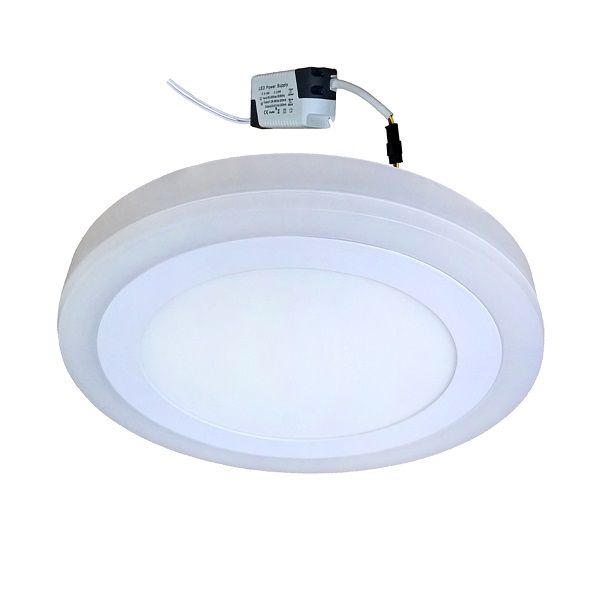 Đèn Led nổi tròn viền màu vàng 3 chế độ sáng