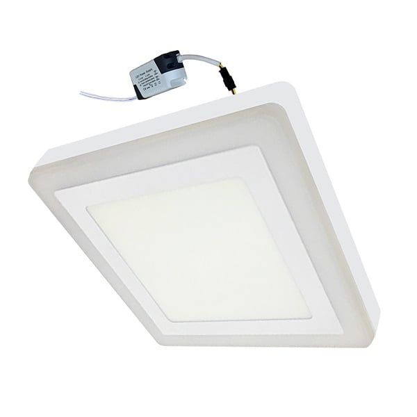 Đèn Led nổi vuông viền màu hồng 3 chế độ sáng