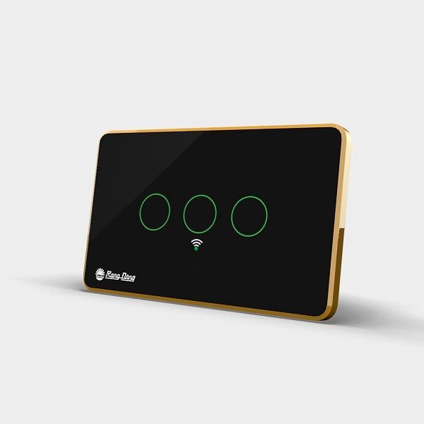 Công tắc cảm ứng WIFI 3 nút bấm Rạng đông RD-CT.03.WF