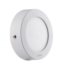 LED Panel ốp nổi nhôm, mặt tròn MPE SRPL 6W
