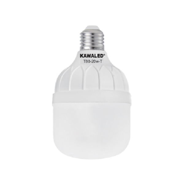 Đèn Led bulb trụ thân nhựa tròn Kawaled T80-20W-T/V