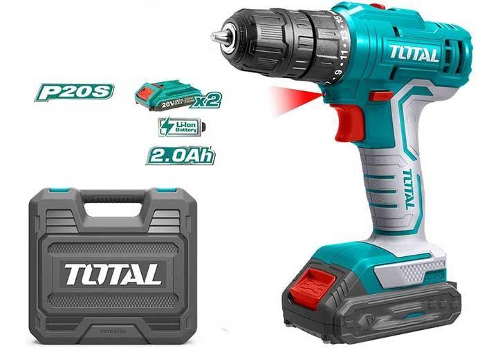 Máy khoan vặn vít dùng pin 20V Total TDLI20012