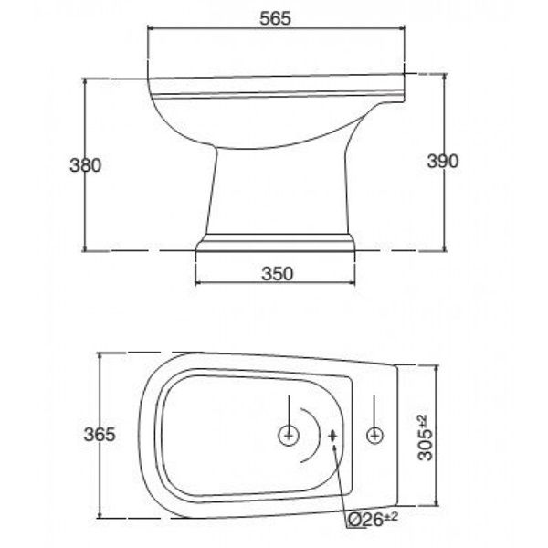 Bồn Tiểu Nữ Viglacera VB3 Đặt Sàn