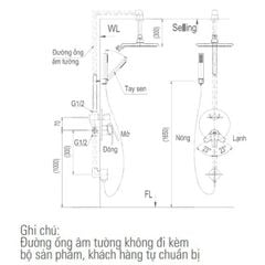 Sen tắm âm tường Inax BFV-71SEC