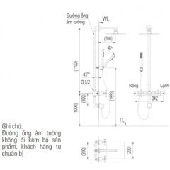 Sen tắm âm tường Inax BFV-81SEHC