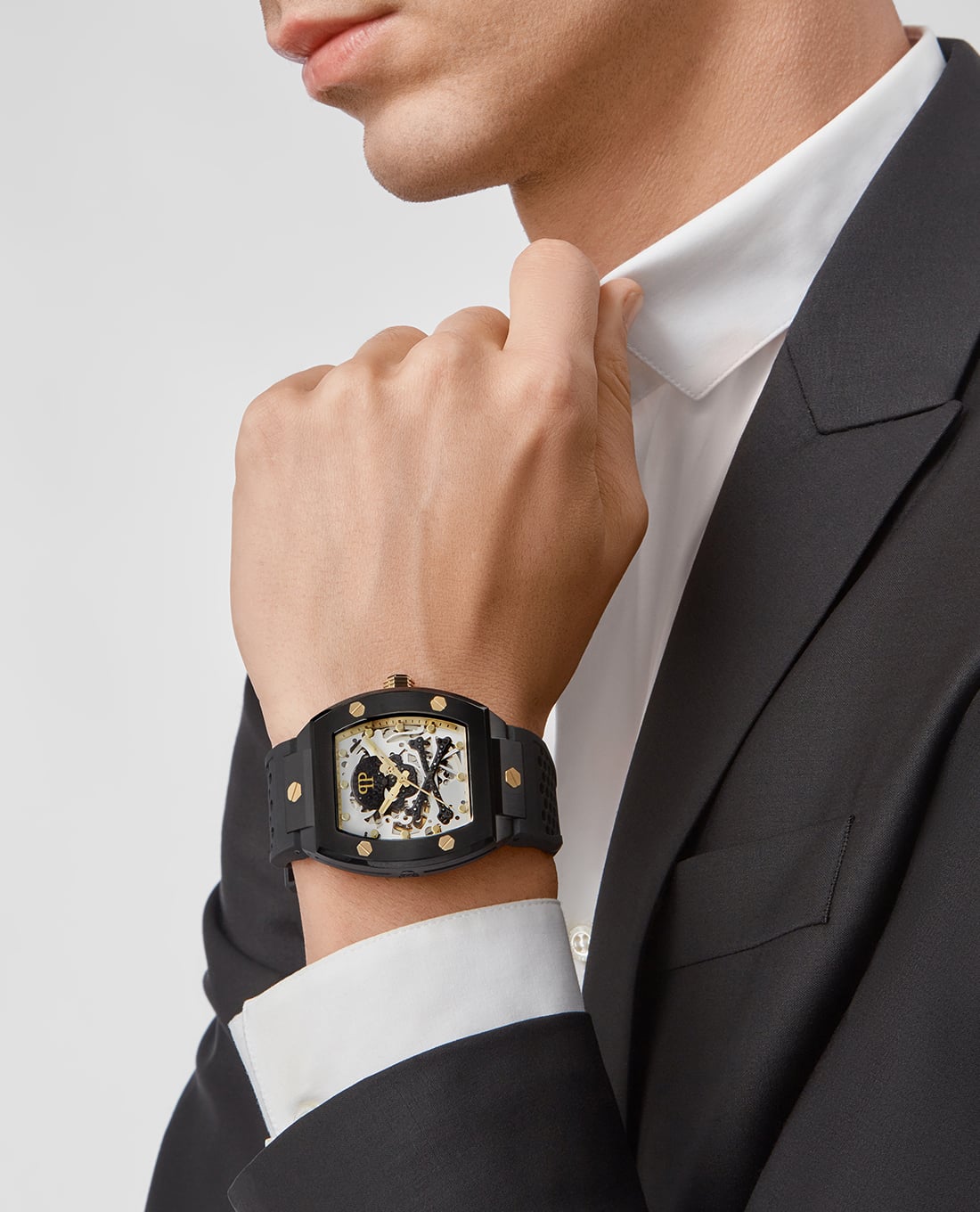 PHILIPP PLEIN - Đồng hồ nam Skeleton Automatic 44mm