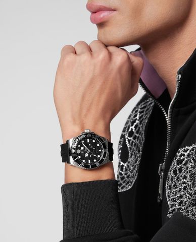  PHILIPP PLEIN - Đồng hồ nam The $Kull Diver 44mm 