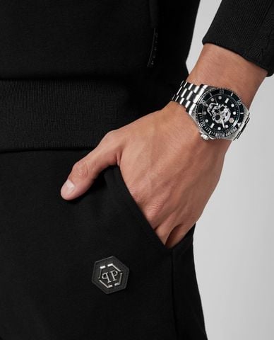  PHILIPP PLEIN - Đồng hồ nam The $Kull Diver 44mm 