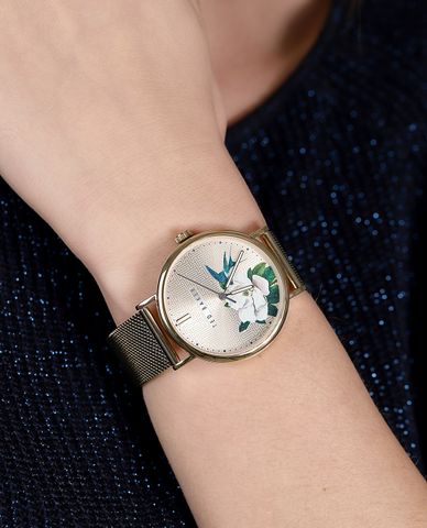  TED BAKER - Đồng hồ nữ mặt tròn 37mm 