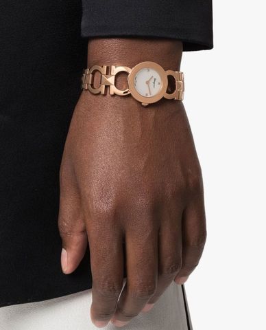  FERRAGAMO - Đồng hồ nữ Double Gancini Stud 25mm 