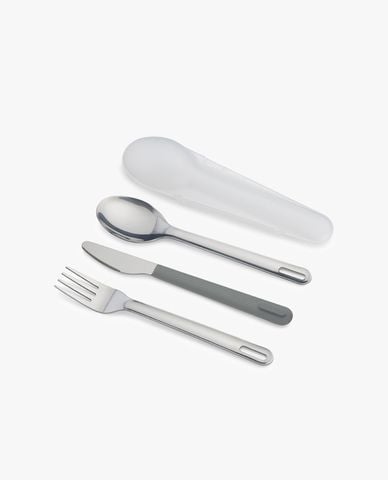  JOSEPH JOSEPH - Bộ 3 dao muỗng nĩa inox kèm hộp đựng Duo 