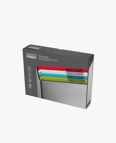  JOSEPH JOSEPH - Bộ 4 thớt phân loại Folio Icon Steel 