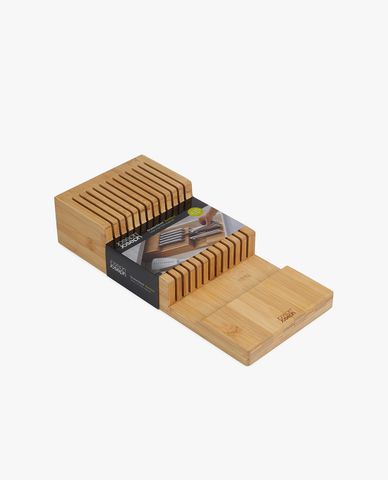  JOSEPH JOSEPH - Khay tre đựng dao hai ngăn lớn 