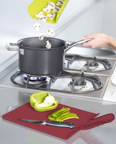  JOSEPH JOSEPH - Thớt gấp Chop2Pot Medium Red 