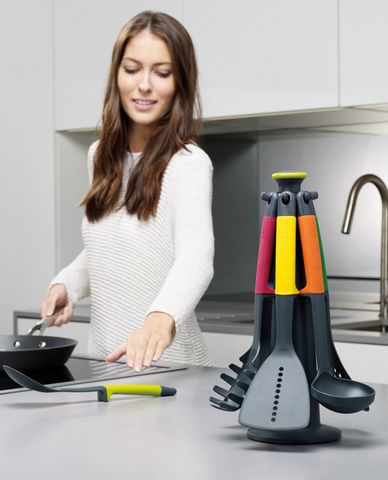  JOSEPH JOSEPH - Bộ dụng cụ nấu ăn 6 món kèm giá đỡ Elevate 