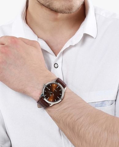  TITAN - Đồng hồ nam Neo Brown Dial Analog 42mm 