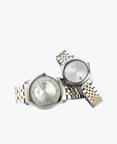  TITAN - Đồng hồ đôi nam nữ Legan Pair 40mm & 32mm 