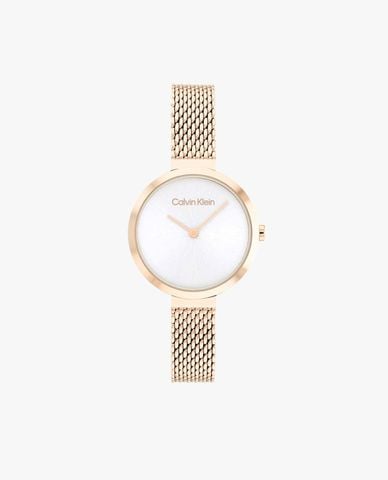  Calvin Klein - Đồng hồ nữ dây lưới Minimalistic T 28mm 