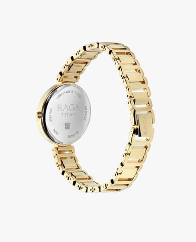  TITAN - Đồng hồ nữ Raga Viva Champagne Dial Analog 29mm 