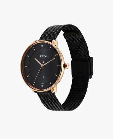  TITAN - Đồng hồ nữ IBD Noir 35mm 