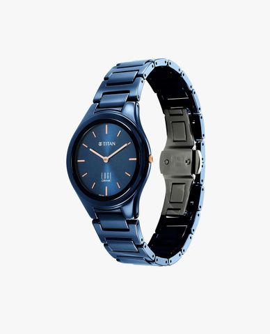  TITAN - Đồng hồ nữ Edge Ceramic 34mm 
