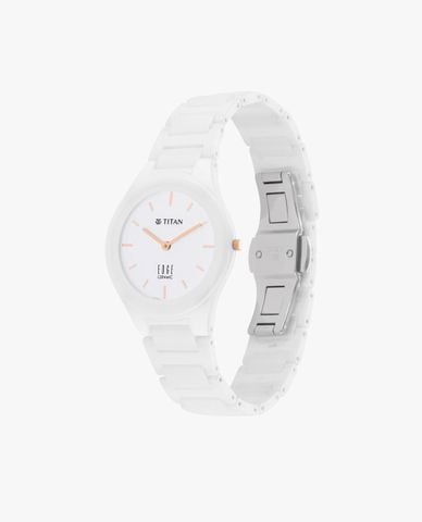  TITAN - Đồng hồ nữ Edge Ceramic 34mm 