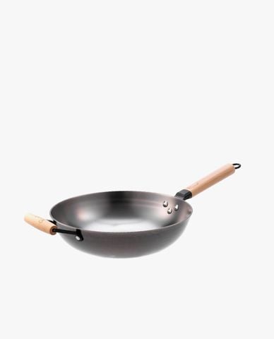  LA GOURMET - Chảo gang lòng sâu hai tay cầm Nitrigan 30cm 