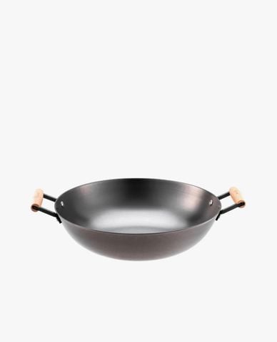  LA GOURMET - Chảo gang lòng sâu hai tay cầm Nitrigan 36cm 