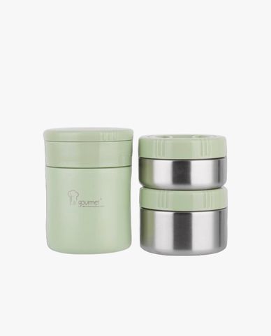  LA GOURMET - Set 3 hộp đựng cơm giữ nhiệt kèm túi đựng Spring Collection 