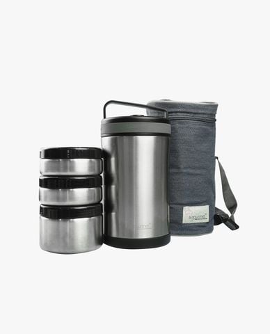  LA GOURMET - Set 4 hộp đựng cơm giữ nhiệt kèm túi đựng Classic 