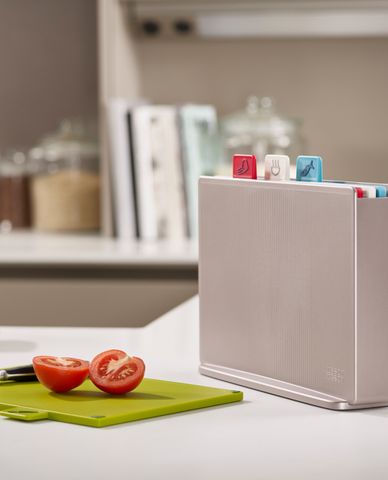  JOSEPH JOSEPH - Bộ thớt 4 món kháng khuẩn Folio Steel 