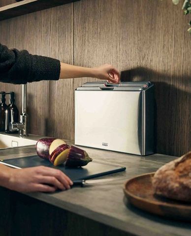  JOSEPH JOSEPH - Bộ thớt 4 món cao cấp Folio™ Steel Makers Collection 