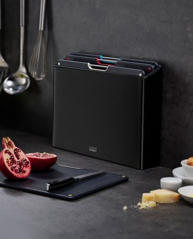  JOSEPH JOSEPH - Bộ thớt 4 món cao cấp Folio™ Steel Makers Collection 