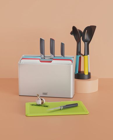  JOSEPH JOSEPH - Bộ dao thớt 8 món kháng khuẩn cao cấp Folio Plus 