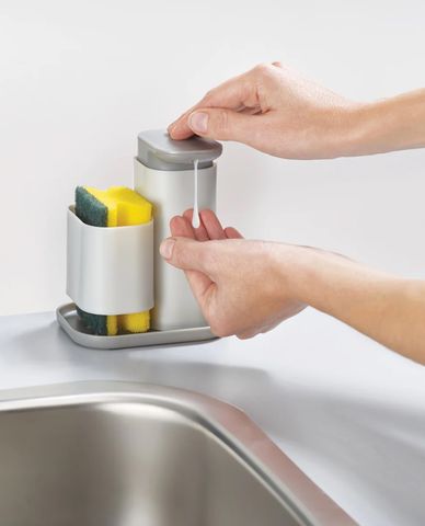  JOSEPH JOSEPH - Bình đựng xà phòng kèm ngăn đựng miếng rửa chén Duo (240ml) 